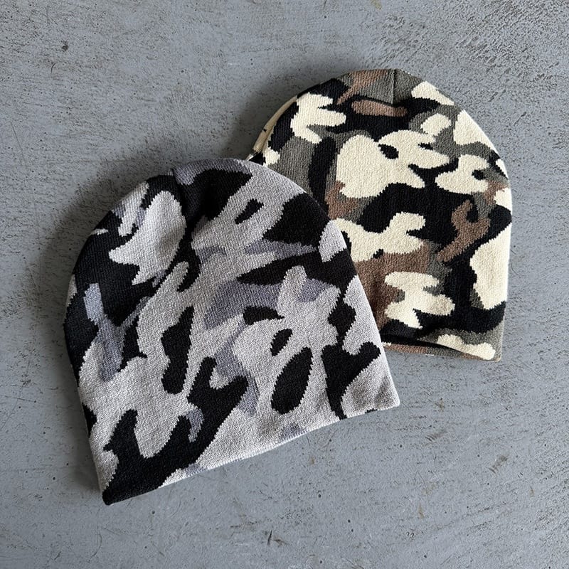 Woodland Camo Knit Beanie