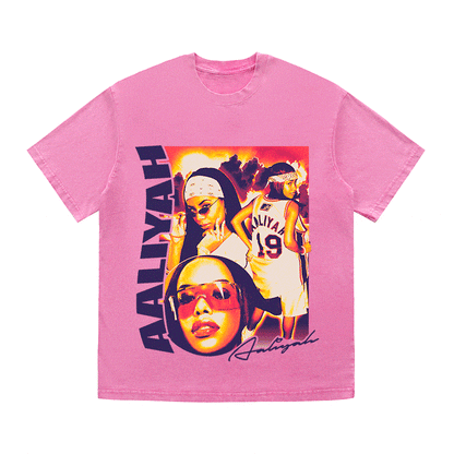 AALIYAH HEAVY WEIGHT COTTON TEE-9029