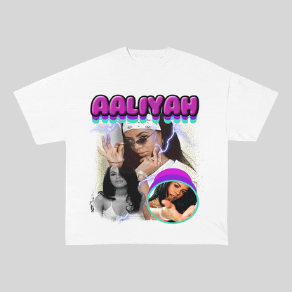 AALIYAH HEAVY WEIGHT COTTON TEE-9113