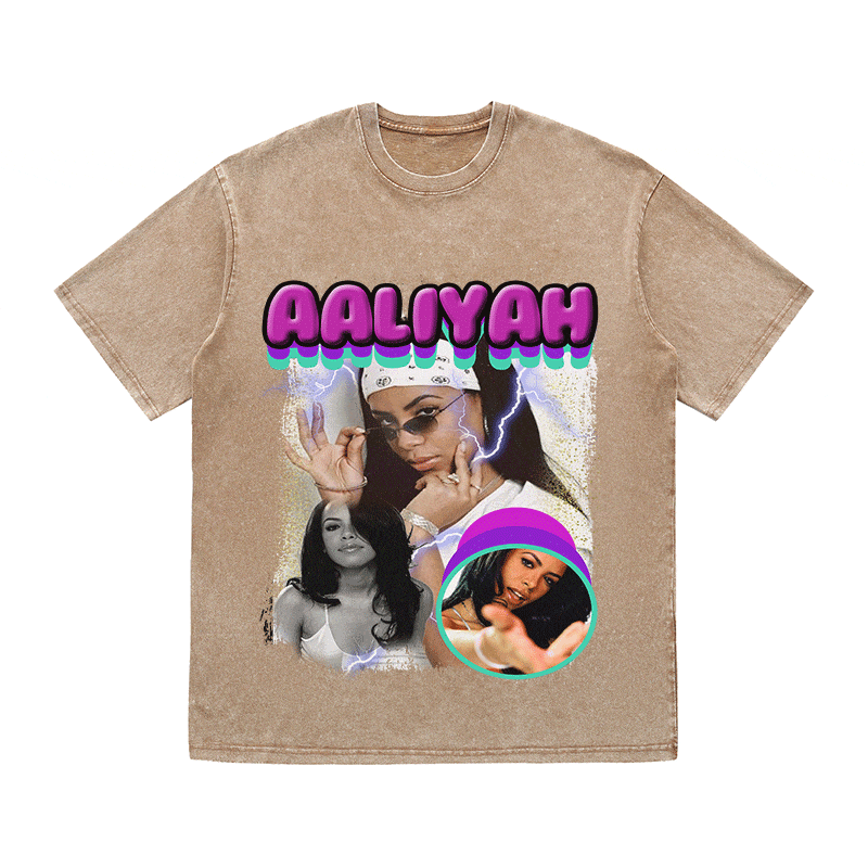 AALIYAH HEAVY WEIGHT COTTON TEE-9113