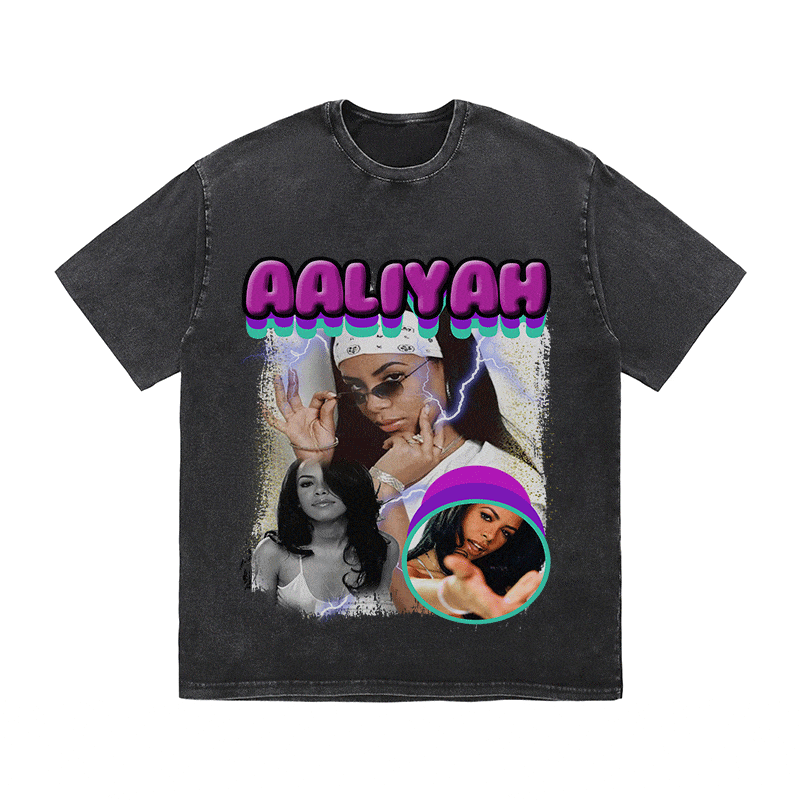 AALIYAH HEAVY WEIGHT COTTON TEE-9113
