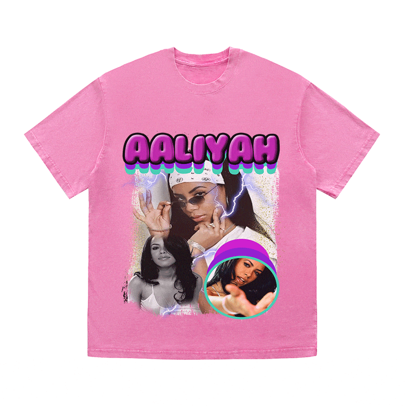 AALIYAH HEAVY WEIGHT COTTON TEE-9113