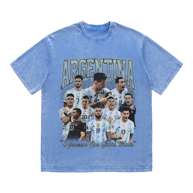ARGENTINA HEAVY WEIGHT COTTON TEE-8947