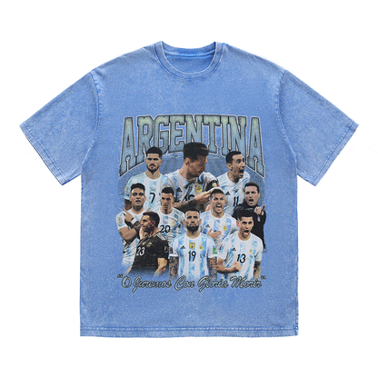 ARGENTINA HEAVY WEIGHT COTTON TEE-8947