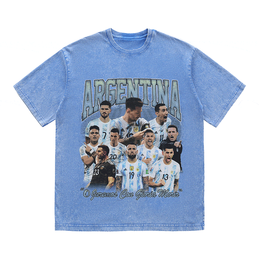 ARGENTINA HEAVY WEIGHT COTTON TEE-8947