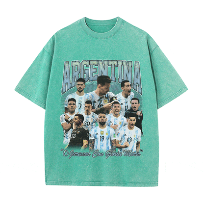 ARGENTINA HEAVY WEIGHT COTTON TEE-8947