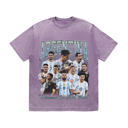 ARGENTINA HEAVY WEIGHT COTTON TEE-8947