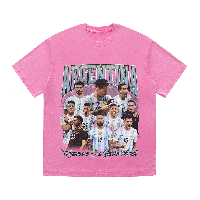 ARGENTINA HEAVY WEIGHT COTTON TEE-8947