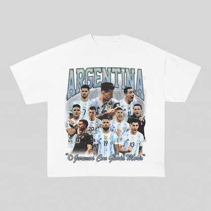 ARGENTINA HEAVY WEIGHT COTTON TEE-8947