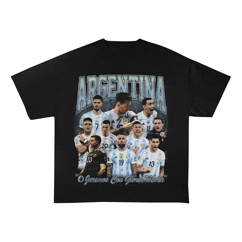 ARGENTINA HEAVY WEIGHT COTTON TEE-8947