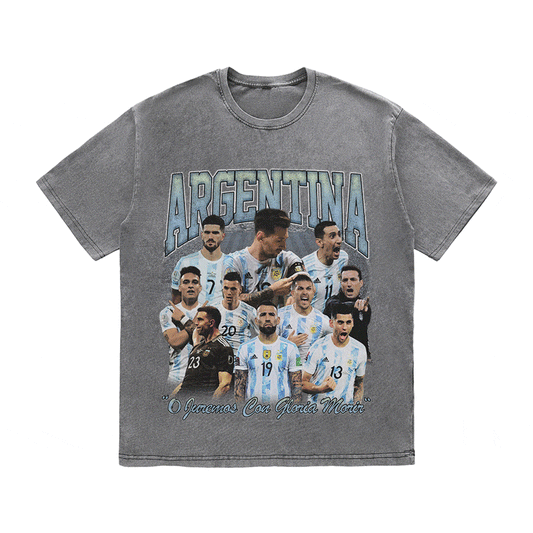 ARGENTINA HEAVY WEIGHT COTTON TEE-8947