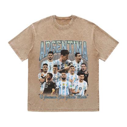ARGENTINA HEAVY WEIGHT COTTON TEE-8947