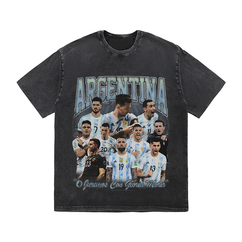 ARGENTINA HEAVY WEIGHT COTTON TEE-8947