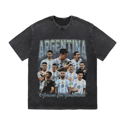 ARGENTINA HEAVY WEIGHT COTTON TEE-8947