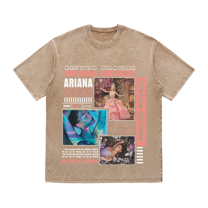 ARIANA GRANDE HEAVY WEIGHT COTTON TEE-8988