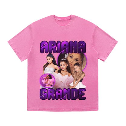 ARIANA GRANDE HEAVY WEIGHT COTTON TEE-9116