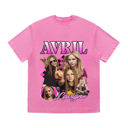 AVRIL LAVIGNE HEAVY WEIGHT COTTON TEE-9117