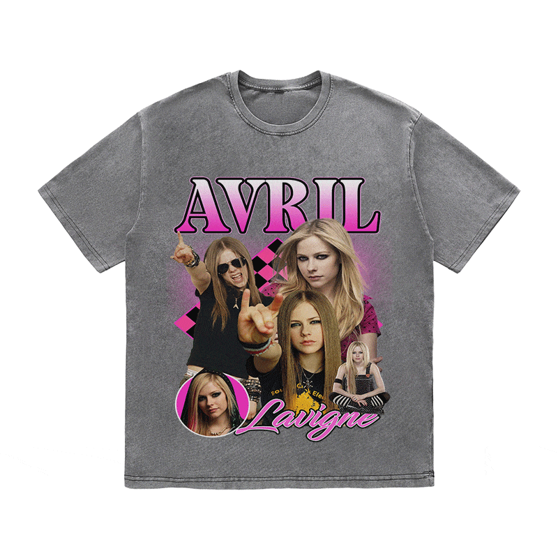 AVRIL LAVIGNE HEAVY WEIGHT COTTON TEE-9117