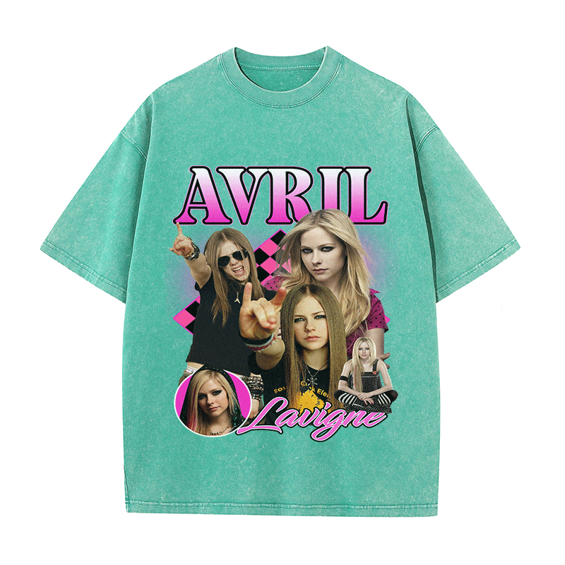 AVRIL LAVIGNE HEAVY WEIGHT COTTON TEE-9117