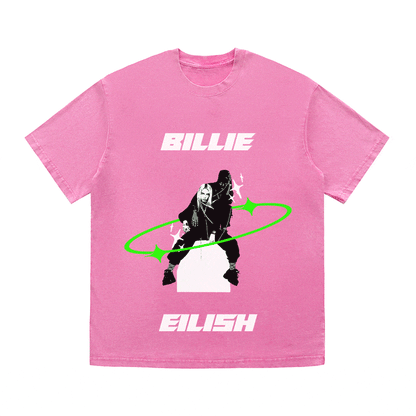 RDMCLOTHINGART tapestry hoodie BILLIE EILISH HEAVY WEIGHT COTTON TEE-8873