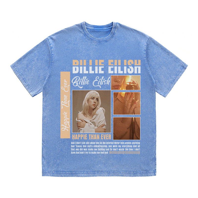 BILLIE EILISH HEAVY WEIGHT COTTON TEE-8990