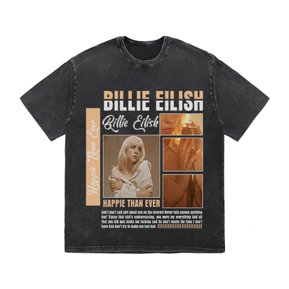 BILLIE EILISH HEAVY WEIGHT COTTON TEE-8990