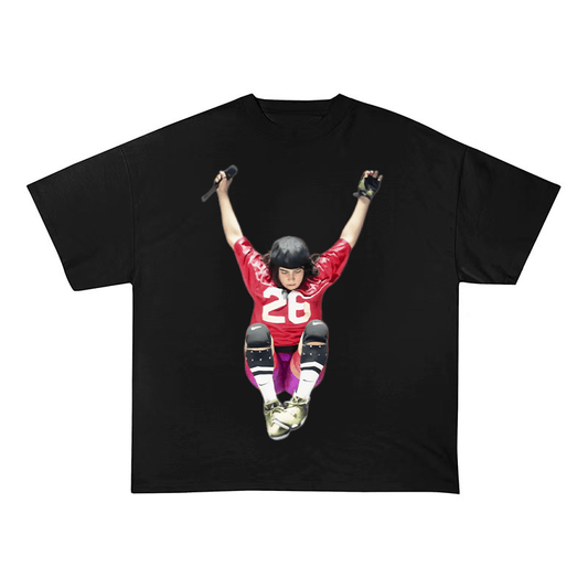 BILLIE EILISH SUPER BOWL 2025 PERFORMANCE OVERSIZED HEAVYWEIGHT COTTON TEE-6009