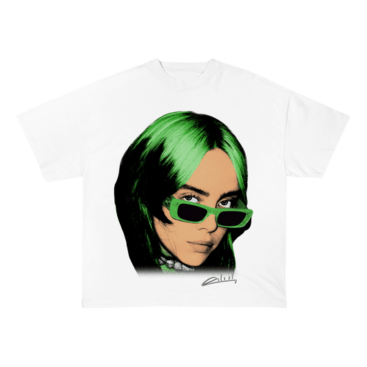 BILLIEEILISH HEAVY WEIGHT COTTON TEE-8039