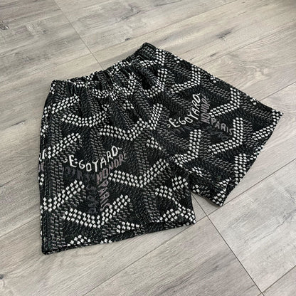BLACK GY TAPESTRY SHORTS