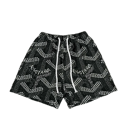 BLACK GY TAPESTRY SHORTS