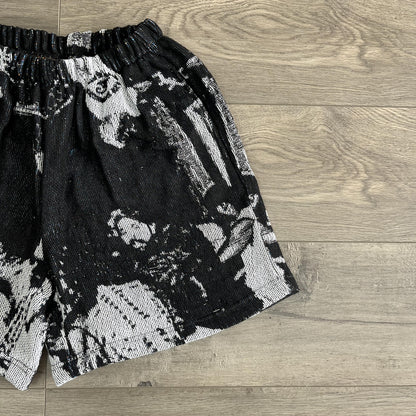 BLACK HIP TAPESTRY SHORT