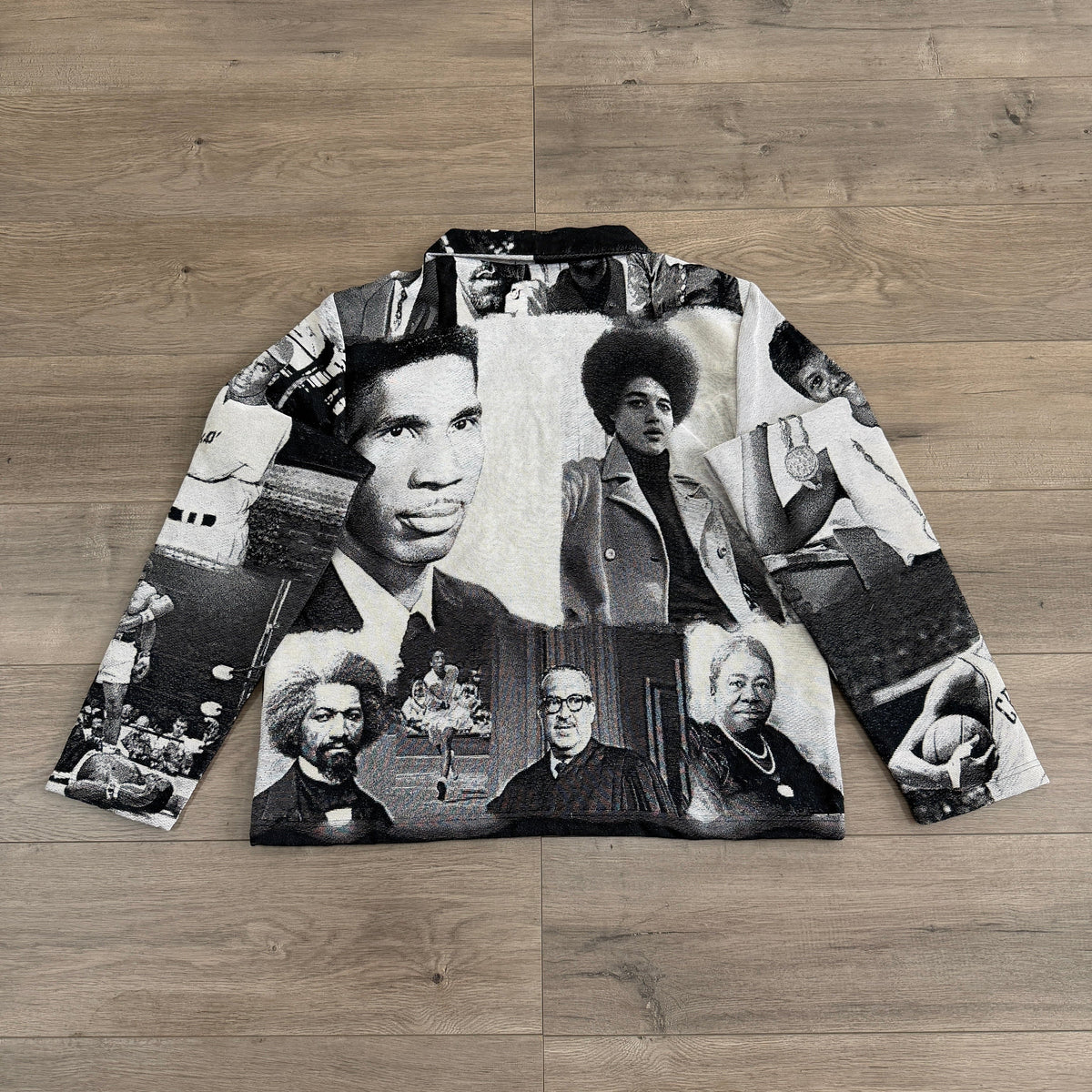 BLACK LEADER TAPESTRY JACKET
