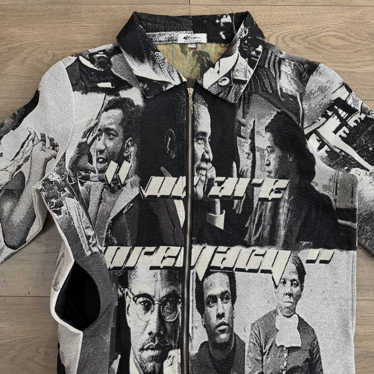 BLACK LEADER TAPESTRY JACKET