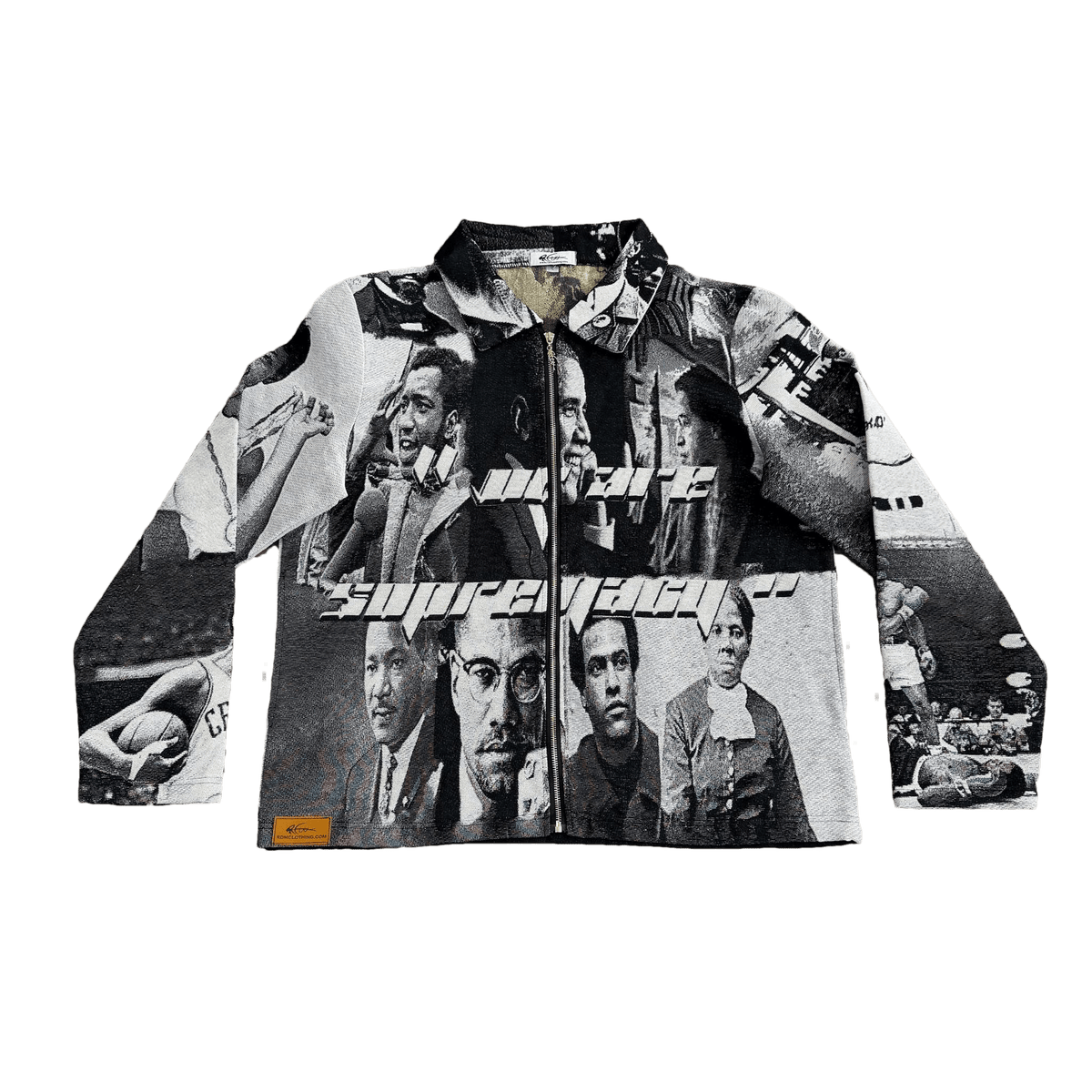BLACK LEADER TAPESTRY JACKET