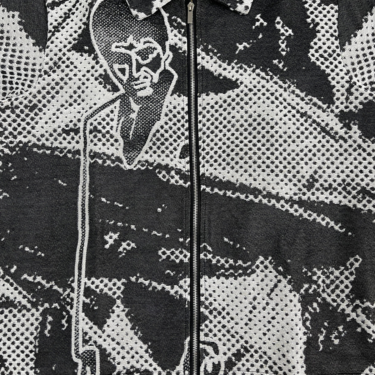 BLACK SCARFACE TAPESTRY JACKET