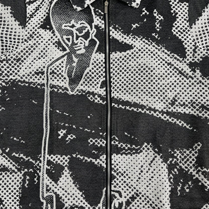 BLACK SCARFACE TAPESTRY JACKET