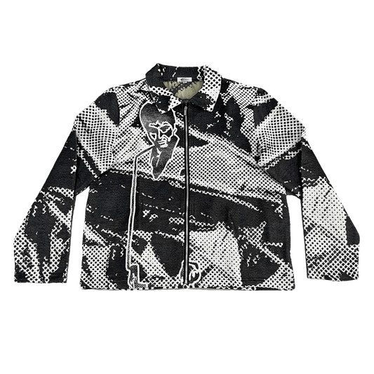 BLACK SCARFACE TAPESTRY JACKET