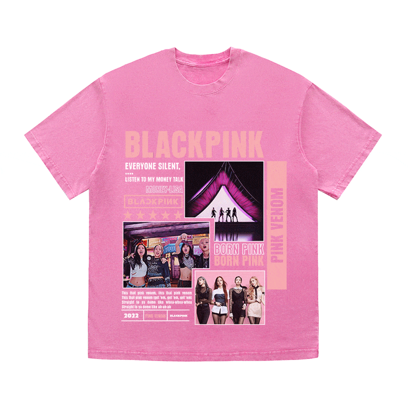 RDMCLOTHINGART tapestry hoodie BLACKPINCK HEAVY WEIGHT COTTON TEE-8992