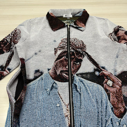 BLUE 2PAC TAPESTRY JACKET