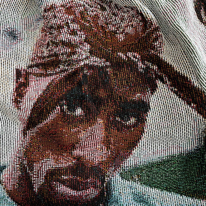 BLUE 2PAC TAPESTRY SHORTS