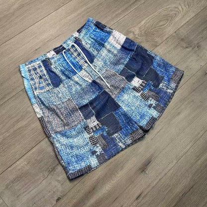 BLUE BORO MESH SHORTS-8778