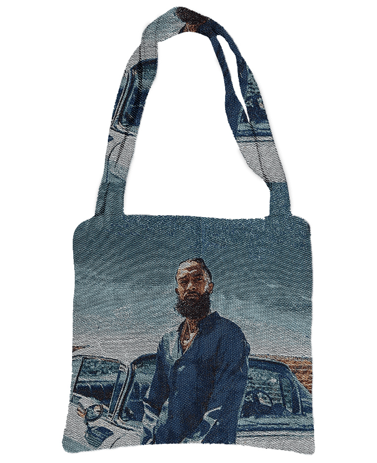 BLUE NIP TAPESTRY BAG