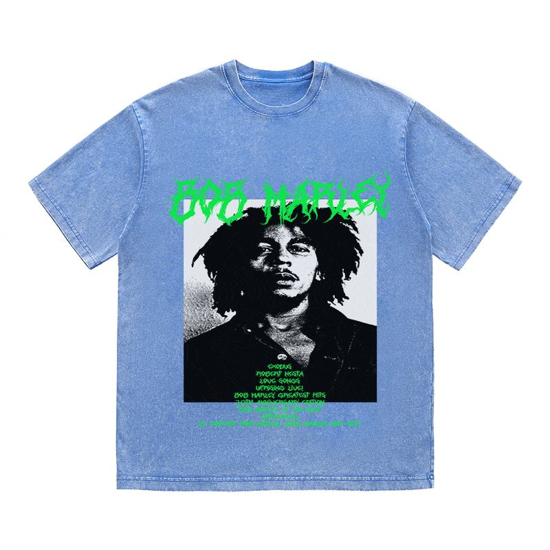 RDMCLOTHINGART tapestry hoodie BOB MARLEY HEAVY WEIGHT COTTON TEE-8924