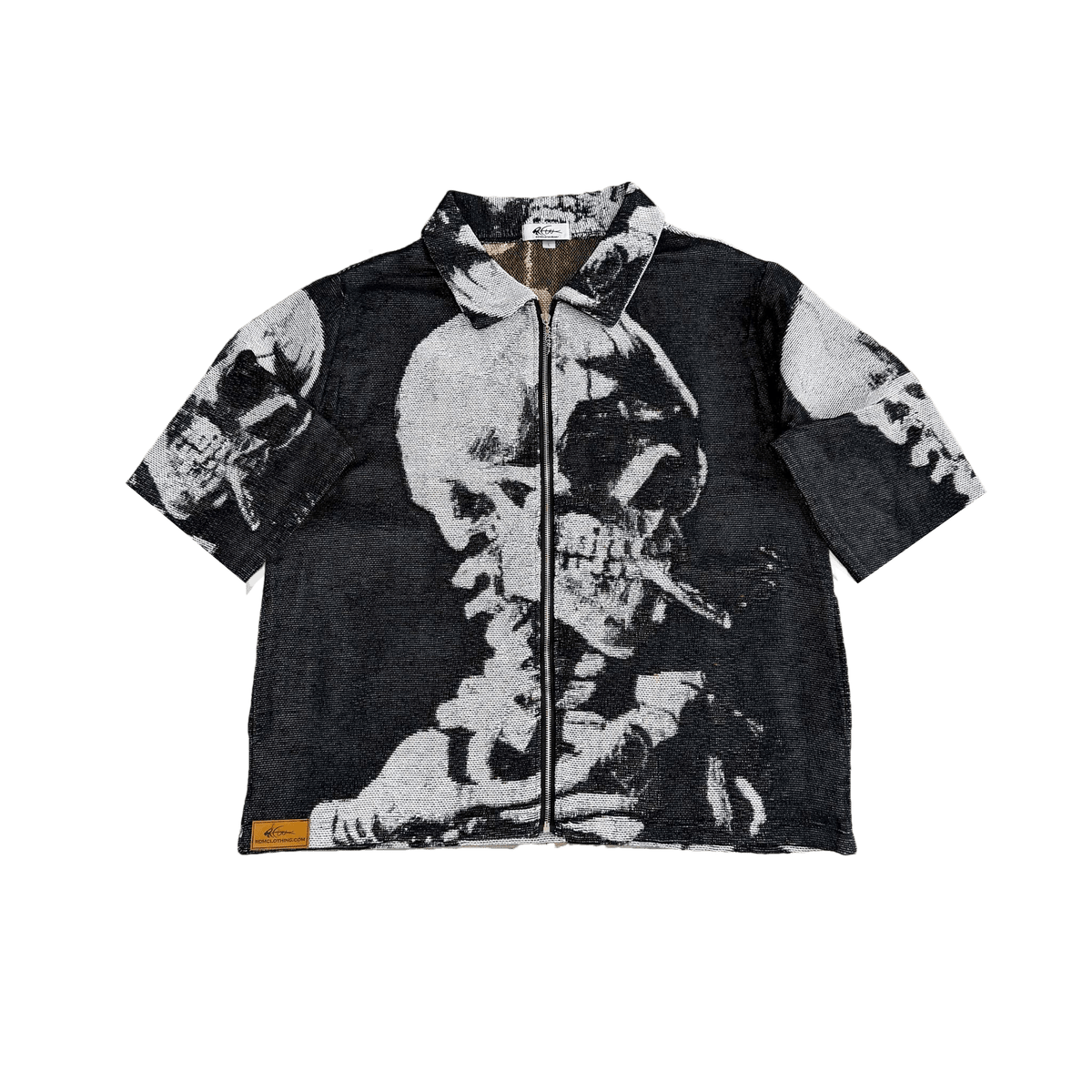 CIGARETTE SKULL TAPESTRY TEE