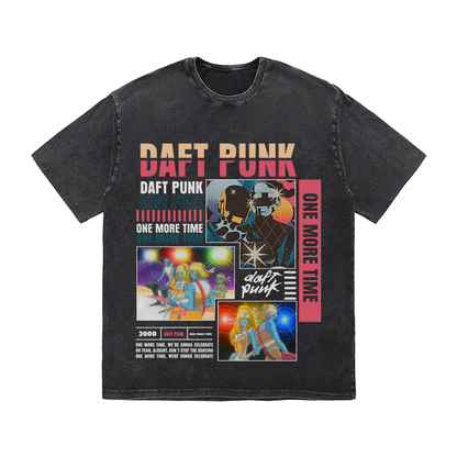 RDMCLOTHINGART tapestry hoodie DAFT PUNK HEAVY WEIGHT COTTON TEE-8993