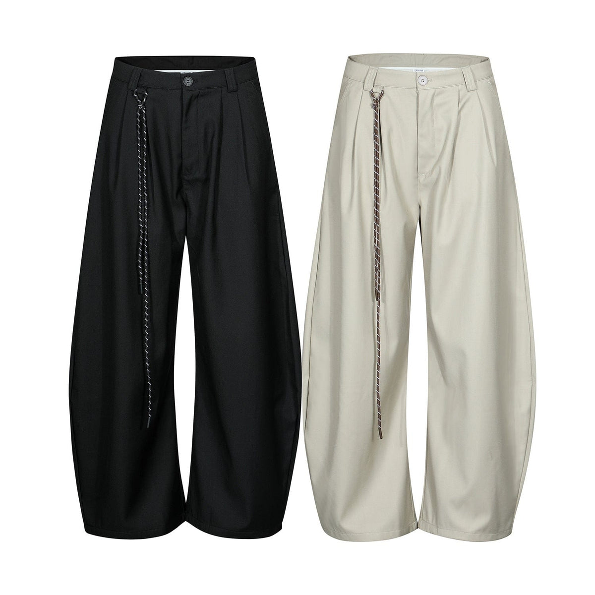 DESIGN RELAXED-FIT CASUAL PANTS-6006