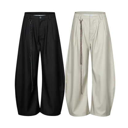 DESIGN RELAXED-FIT CASUAL PANTS-6006