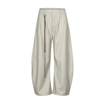 DESIGN RELAXED-FIT CASUAL PANTS-6006