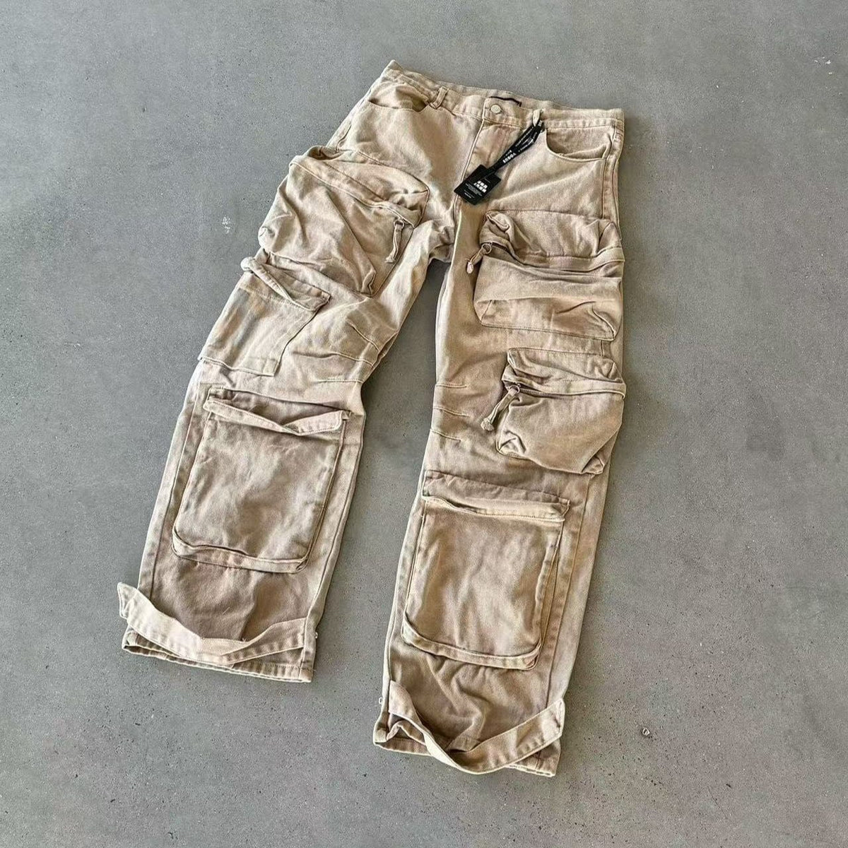DESIGNER HEAVY CARGO PANTS-8033