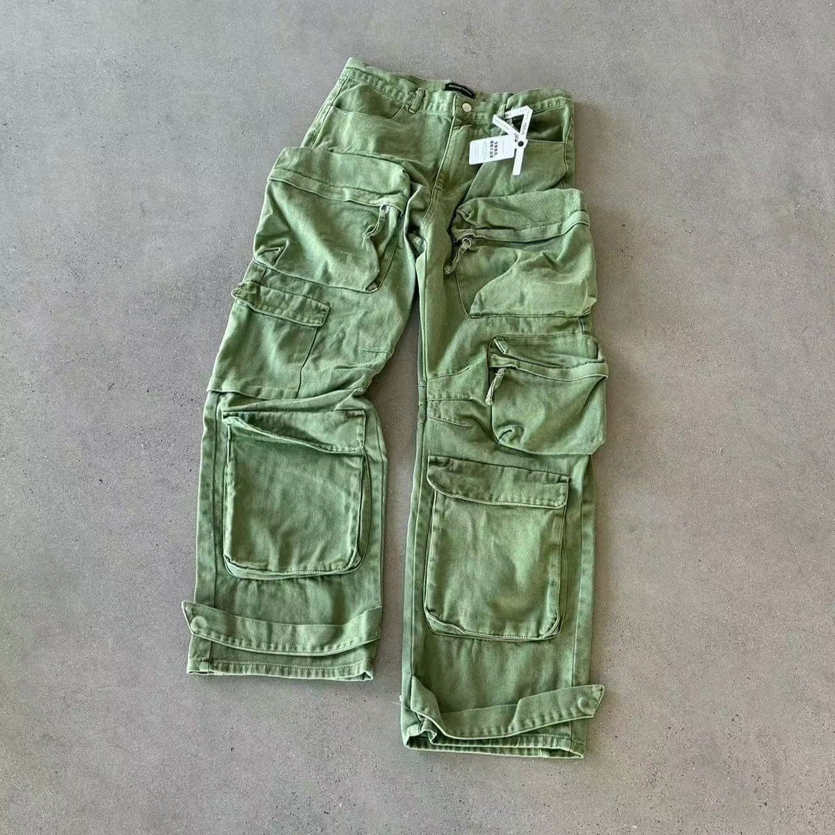 DESIGNER HEAVY CARGO PANTS-8033